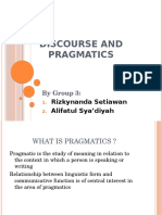 3 - Discourse and Pragmatics