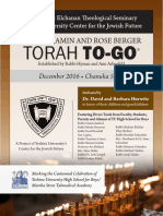 Torah To-Go: The Benjamin and Rose Berger