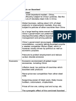 PESTLE Analysis Baosteel