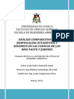 Guanuchi - Tesis - Analisis Comparativo de Downscaling Estadistico y Dinamico