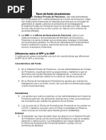 Tipos de Fondo de Pensiones