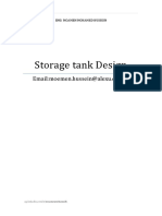 Storage Tank Design: Email:moemen - Hussein@alexu - Edu.eg