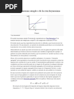 Modelo Keynesiano Simple o de La Cruz Keynesiana