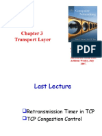 Transport Layer: Computer Networking: A Top Down Approach