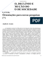 Arato - Ascensão, Declínio e Reconstrução Do Conceito de Sociedade Civil