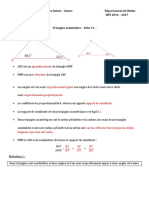 Triangles Semblables