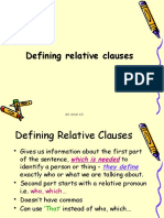 Defining Relative Clauses