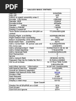 Galileo Basic Entries