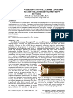 High Throughput Production of Nanoscale Liposomes Using Extreme Aspect Ratio Hydrodynamic Flow Focusing