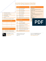 Google Analytics Regular Expressions Cheat Sheet