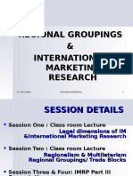 Regional Groupings & International Marketing Research