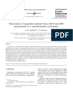 Observations of Suspended Sediment From ADCP and OBS Measurements in A Mud-Dominated Environment