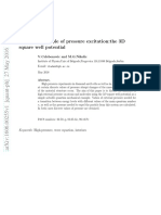 A Simple Example of Pressure Excitation-The 3D Square Well Potential