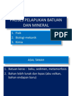 Proses Pelapukan Batuan Dan Mineral