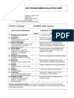 Tna Form - HRM 748