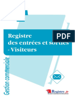 M069-Registre Des Entrees Et Sorties - Visiteurs