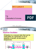 PH0101 Unit 2 Lecture 6: Ja Bioicefect of Icrwves