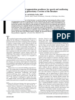 The Efficacy of Palatal Augmentation Prostheses For Speech and Swallowing in Patients Undergoing Glossectomy: A Review of The Literature