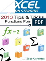 Excel 13 and 10 Tips and Tricks Functions Formula Ebook