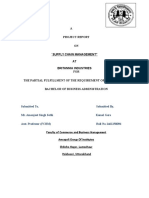 A Project Report ON: " Supply Chain Management"