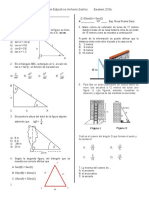 Evaluacion Trigonometria Semestral 2016 10º