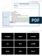 Caja 1 Sustantivos Comunes y Propios Letra Imprenta