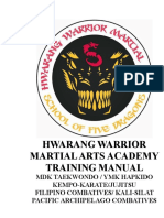 Hwarang Warrior Martial Arts Manual