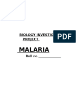 Malaria: Biology Investigatory Project