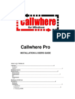 CallWhere Pro Manual