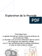 Exploration de La Thyroide