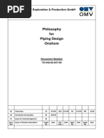 To-HQ-02-037 Rev 00 Philosophy For Piping Design - Onshore