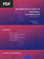 An Introduction To Firewall Technology