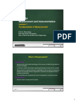 Measurement and Instrumentation Engineering Notes