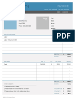 Auto Repair Invoice