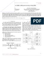 Implementation of AMBA AHB Protocol Using Verilog HDL