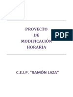 Proyecto Modificación Horaria