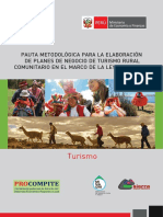 Pauta Planes de Negocio de Turismo Rural comunitario-TRC PDF