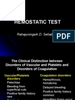 Hemostatic Test