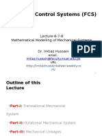 Lecture-6-7-8 Modelling of Mechanical Systems