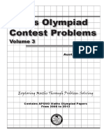 Maths Olympiad Contest Problems: Exploring Maths Through Problem Solving