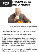 Nutricion en El Adulto Mayor