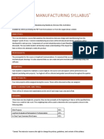 Design For Manufacturing Syllabus: Objectives