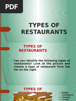 Types Restaurants