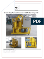 Double-Stage Vacuum Transformer Oil Purifier Series ZYD