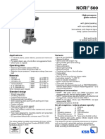 Nori 500 High Pressure Globe Valve