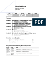 TEMARIO Automatización y Robótica