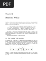 Random Walks: 2.1 The Random Walk On A Line