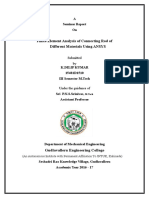 Finite Element Analysis of Connecting Rod of Different Materials Using ANSYS