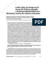 Oxmetrics - Estimación Del VAR en La BMV Con Modelos de Heteroscedasticidad Condicional y Teoría de Valores Extremos