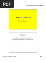 Wireless Techniques - Introduction To Wireless Networks